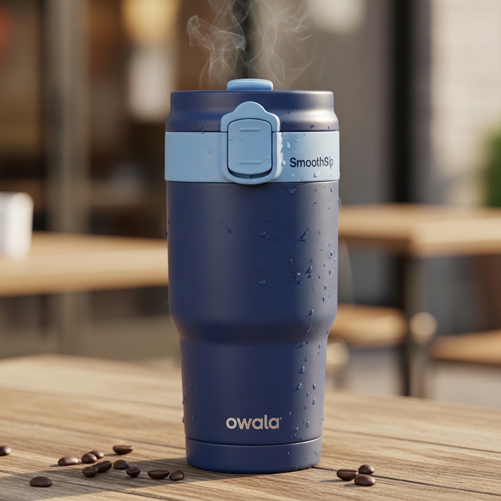 Owala SmoothSip Slider Insulated Stainless Steel Coffee Tumbler