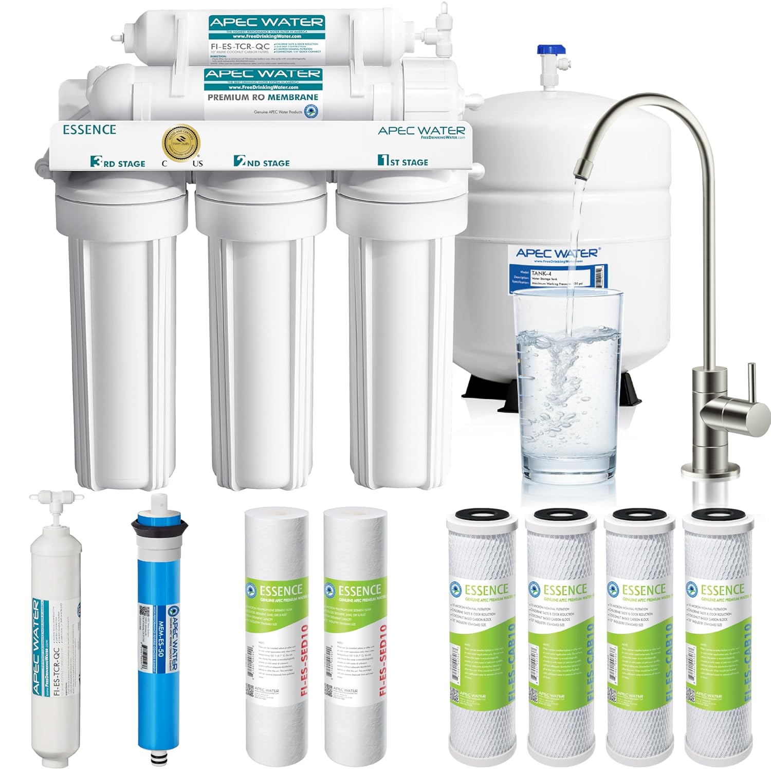 **Best Reverse Osmosis System Reviews: APEC Water Systems ROES-50 Essence Series Top Tier 5-Stage WQA Certified Ultra Safe Drinking Water Filter System with Extra High Capacity Pre-Filter Set (Stage 1-3) – In-Depth Analysis & Buyer’s Guide**